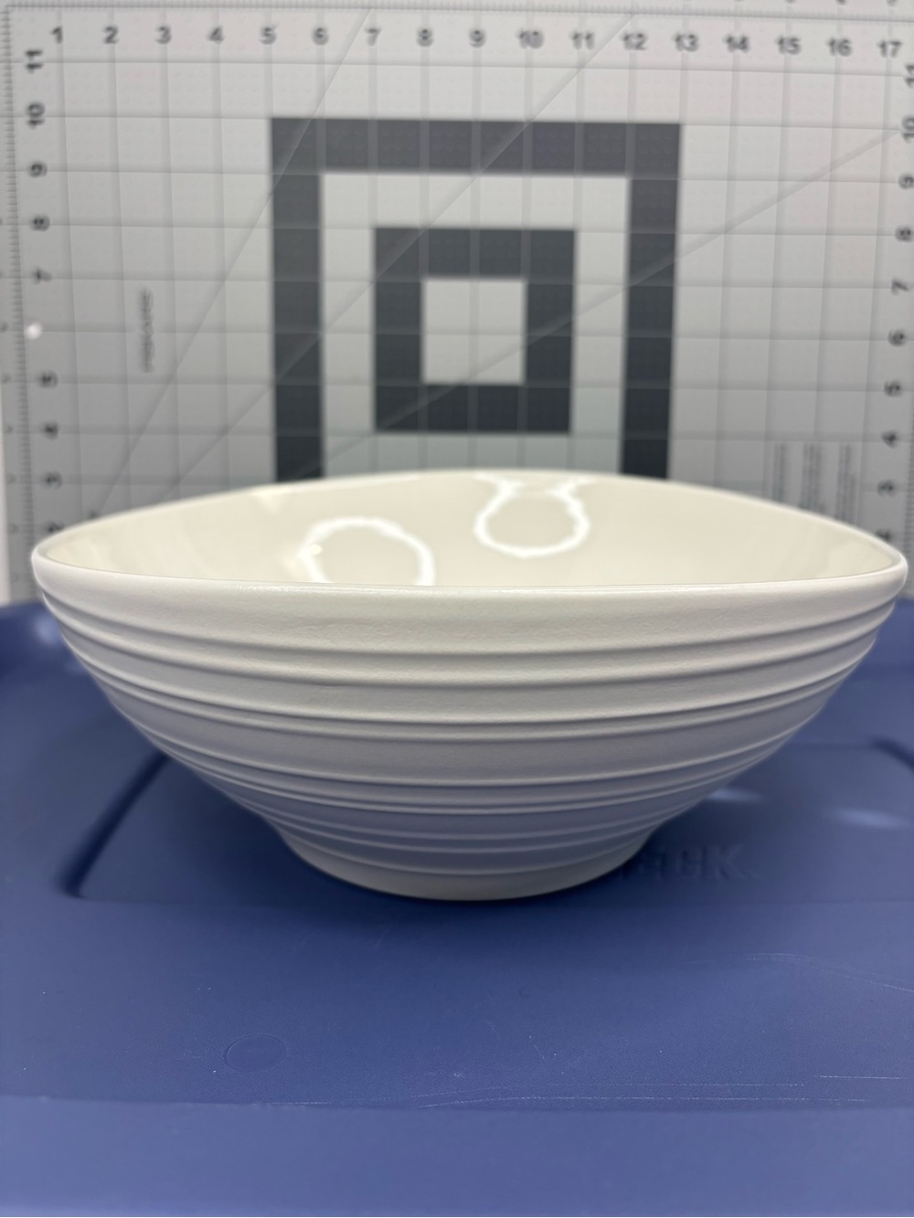 Mikasa Swirl White DJ100 Ceramic Serving Bowl